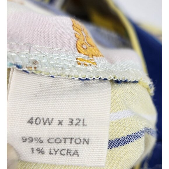 SOLD OUT Loudmouth Pants Mens Size 40x31 Multi Striped Golf Pants Straight Leg - Picture 5 of 9